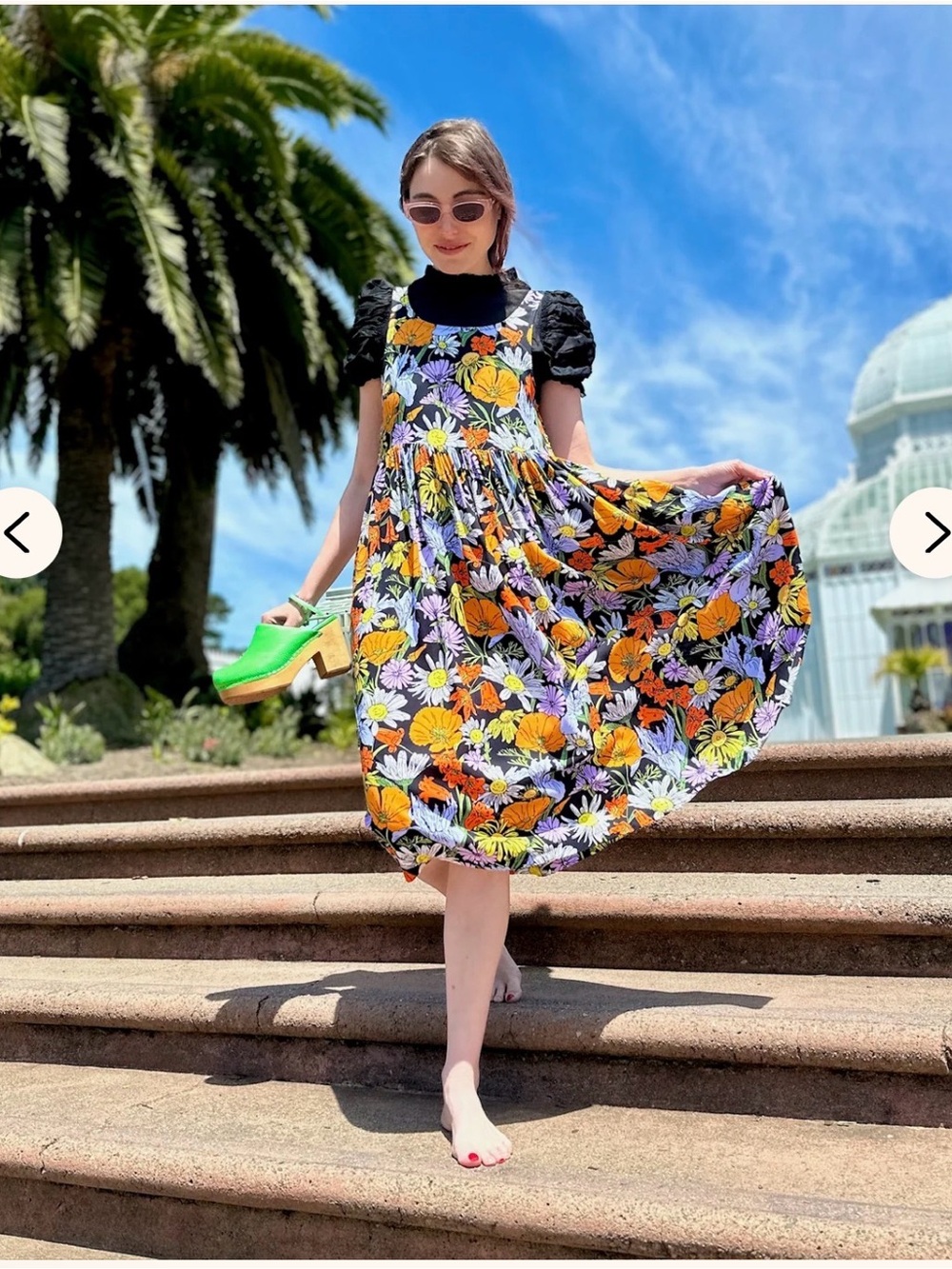 Rayon Naomi Wildflowers Dress by Nooworks